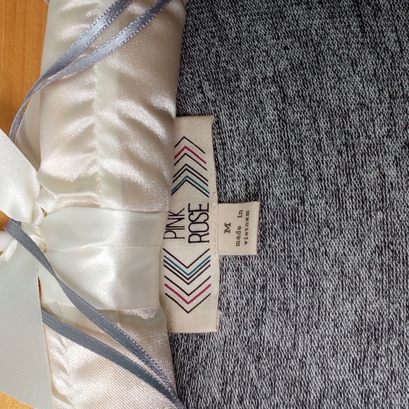 Pink Rose Medium Light Grey Hooded Open Cardigan - Picture 4 of 13